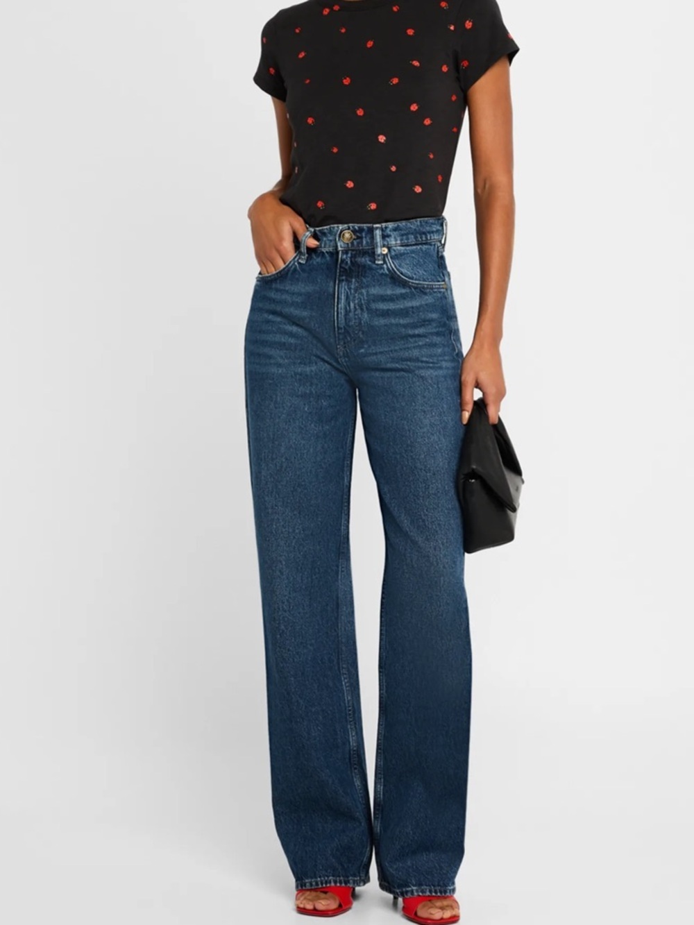 Rag & Bone Shea High-Rise Relaxed Straight-Leg Jeans